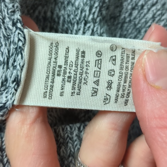 Free People Black/White Dolman Sleeve Sweater - Picture 4 of 4